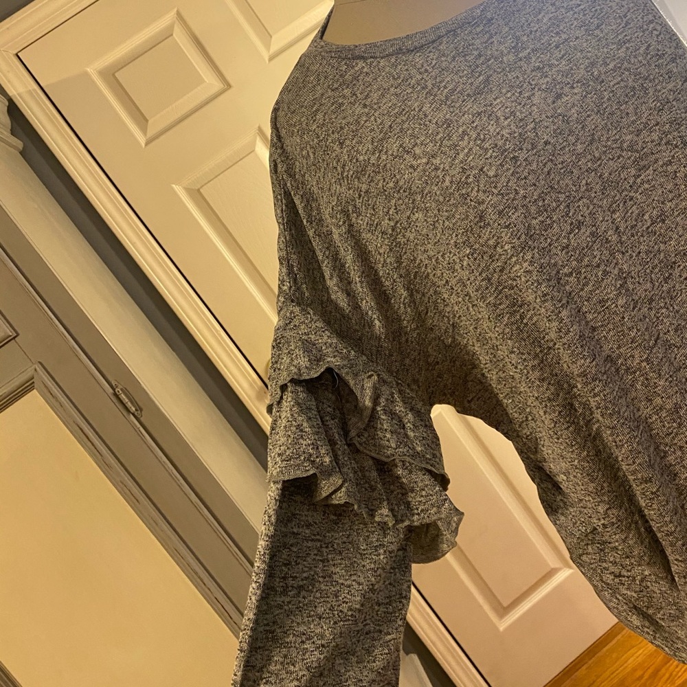 Ruffled sleeve top
